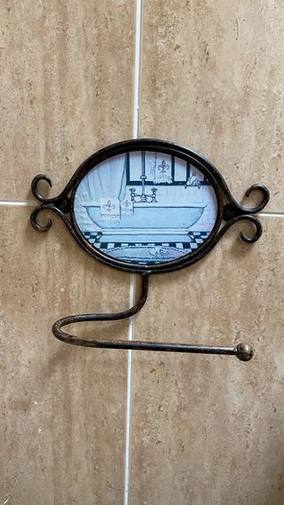 Juego Colgadores de pared baño diseño vintage