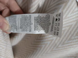 Jersey mujer beige y blanco