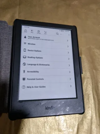 Libro Kindle Electrónico Negro