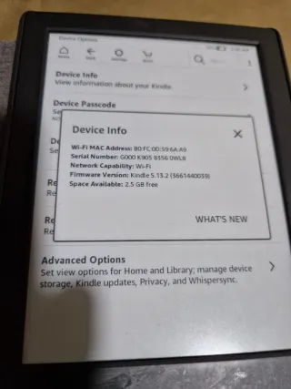 Libro Kindle Electrónico Negro