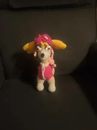 Muñeca Skye Patrulla Canina Crochet Hecha Mano