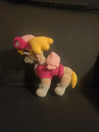 Muñeca Skye Patrulla Canina Crochet Hecha Mano