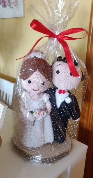 Novios crochet boda