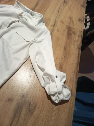 Blusa blanca Nuria Cobo talla L