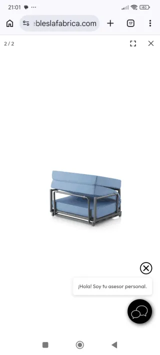 Puff cama naranja de tela