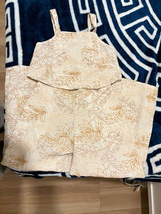 Conjunto Zara Top y Pantalón Estampado