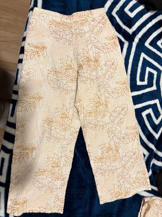 Conjunto Zara Top y Pantalón Estampado