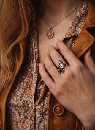 Anello Argento 925 Volute Liberty