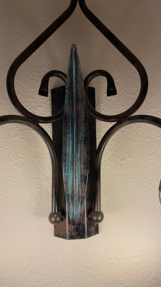 Aplique de pared estilo flor