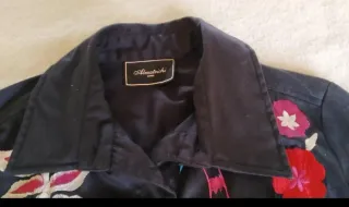 Chaqueta ALMATRICHI azul marino bordada multicolor