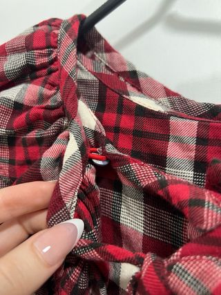 Vestido Juicy Couture cuadros tartán rojo