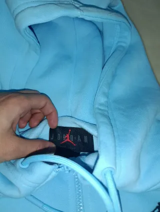 Sudadera Jordan Azul cielo con cremallera