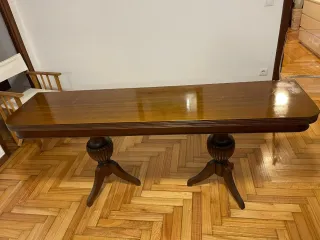 Mesa comedor libro extensible madera