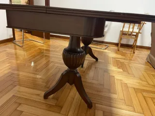 Mesa comedor libro extensible madera