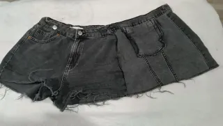 Lote 6 pantalones cortos y 1 falda T12