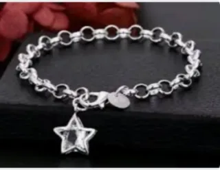 Pulsera de plata 925con estrella