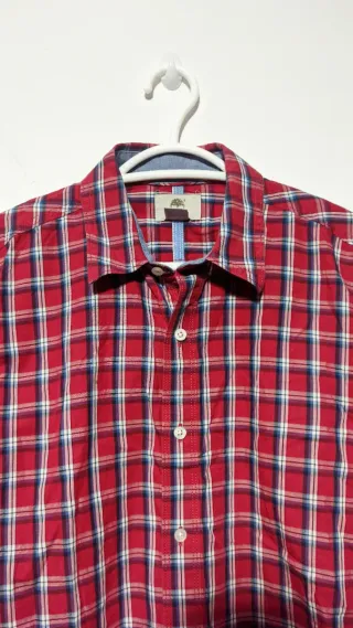 Camisa Timberland de manga corta de cuadros