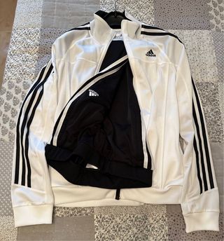 Conjunto Chándal Adidas Blanco y Negro