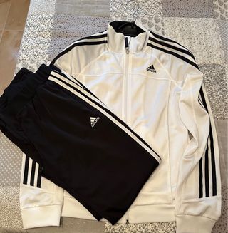 Conjunto Chándal Adidas Blanco y Negro