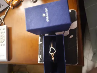 Pulsera Swarovski Corazón Infinito Oro y Plata