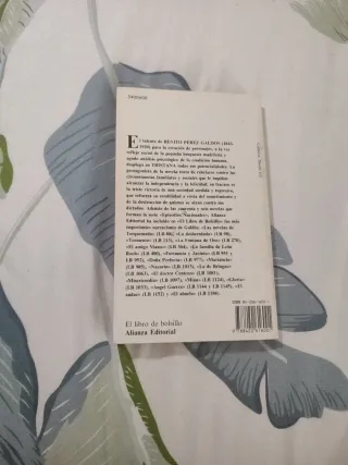 Libro Tristana, Benito Pérez Galdós