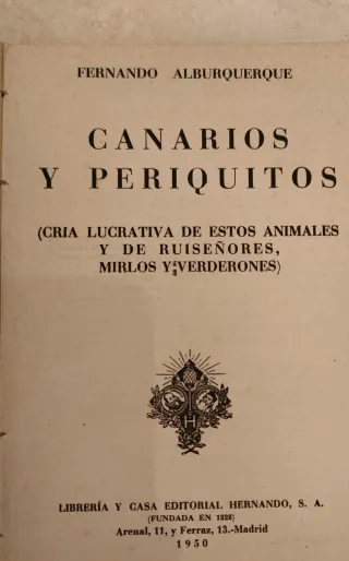 Lote 3 libros animales Canario, Cabra, Cerdo.
