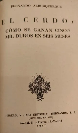 Lote 3 libros animales Canario, Cabra, Cerdo.