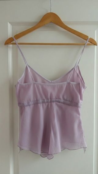 Top lencero gasa bordado lentejuelas