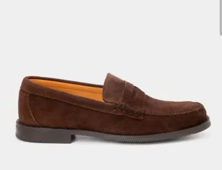 Mocasines Castellano Piel de Ante Marrón