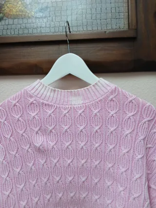 Jersey crop rosa talla S