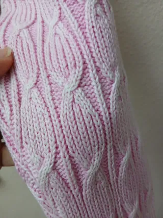 Jersey crop rosa talla S