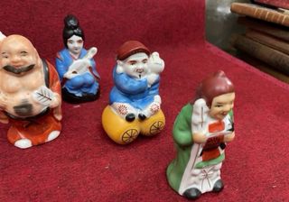 Colección 7 Budas de la Suerte Porcelana