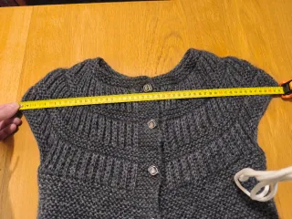 Chaleco vintage lana gris