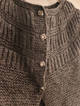 Chaleco vintage lana gris