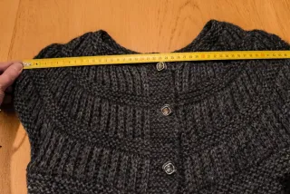 Chaleco vintage lana gris