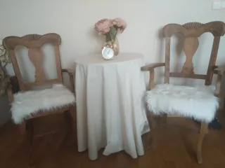 Mesa camilla con 2 sillones