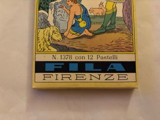 Confezione di 12 PASTELLI NUOVI MA VINTAGE”GIOTTO”