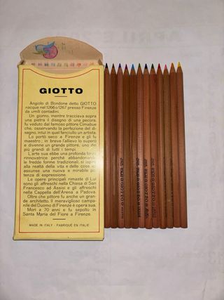 Confezione di 12 PASTELLI NUOVI MA VINTAGE”GIOTTO”