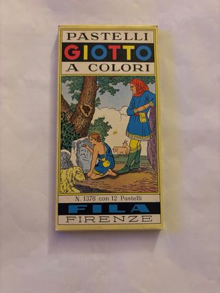 Confezione di 12 PASTELLI NUOVI MA VINTAGE”GIOTTO”