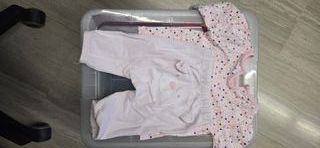 Lote conjunto niña 1 mes (3 piezas)