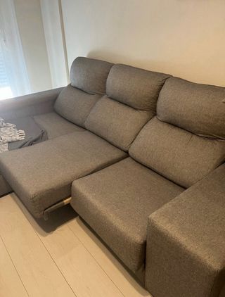 Sofá Chaise Longue Gris