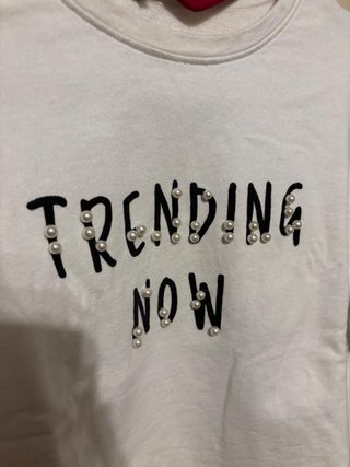 Sudadera Mango Blanca Talla S