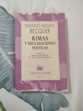 Rimas y declaraciones poéticas G. Adolfo Becquer