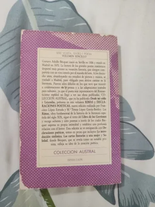 Rimas y declaraciones poéticas G. Adolfo Becquer