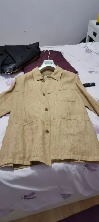 Traje de lino Caramelo Talla L