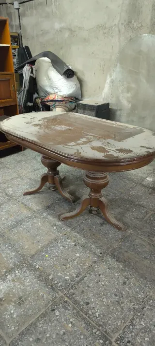 Regalo mes comedor ovalada de madera