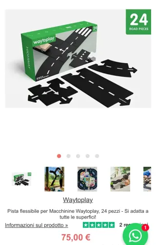 Waytoplay Pista Flessibile Macchinine