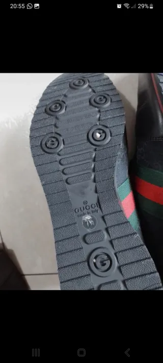 Sneakers Gucci Uomo Nero Verde
