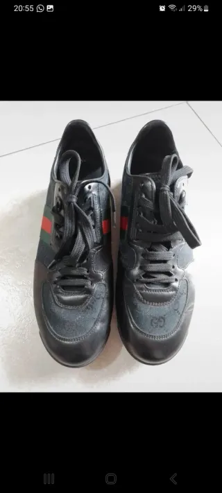 Sneakers Gucci Uomo Nero Verde