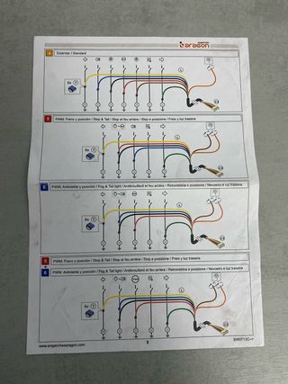 Enganche de remolque con cableado